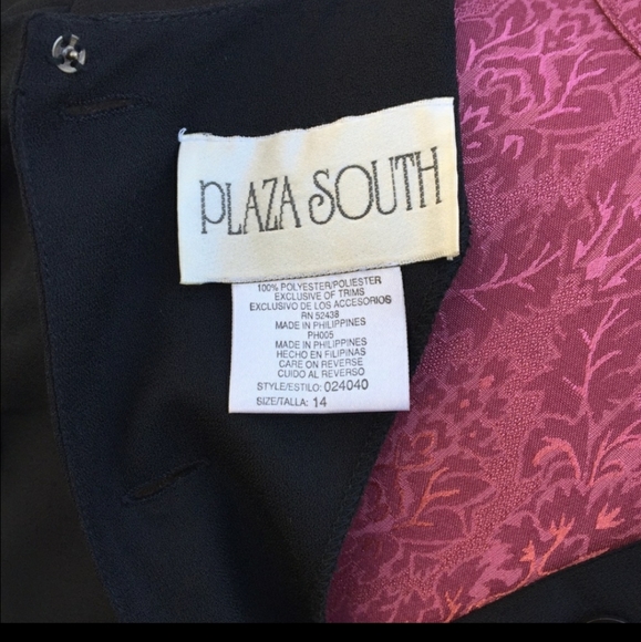 # 168 VNTG 90’s Black Dress w/ Lace Collar - Picture 9 of 14